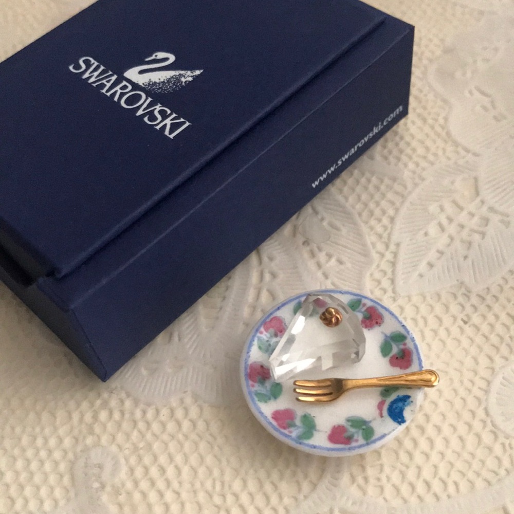 Miniature Swarovski crystal cake